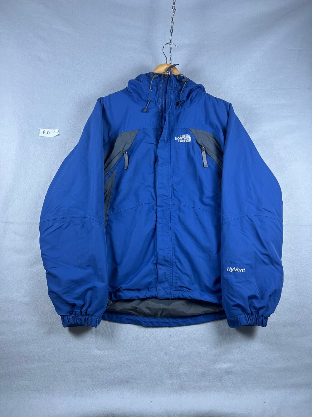 The North Face HyVent Ski Jacket Mens M Blue Waterproof Winter Sports Outdoor